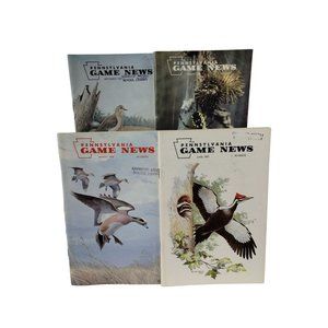 Pennsylvania Game News 4 issues 1981 to 1985 Hunting Trapping Fishing Wildlife